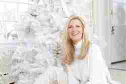 We call this one Sneezy. Sandra Lee's white Christmas tree